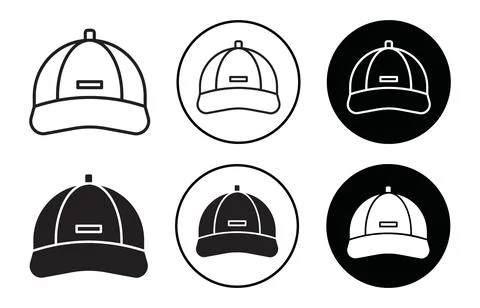 Cap icon Stock Illustration