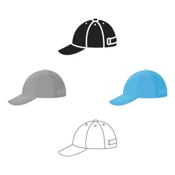 Cap icon of vector illustration for web and mobile Illustrazione stock