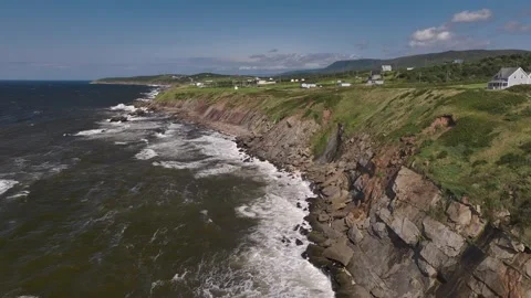 Cap Lemoine Coastal Cliffs Stock Footage 308719176