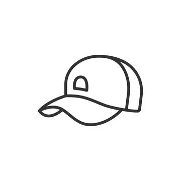 Cap line design. Baseball, Hat, Headwear, Sport, Hat vector illustrations. .. Stock-Illustration
