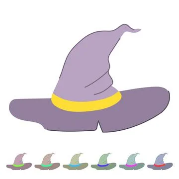 Cap magician hat vector cartoon graphic Stock Illustration