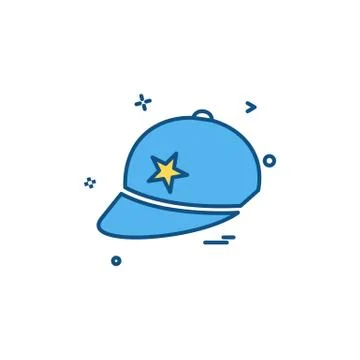 Cap match cricket icon vector design Stock Illustration