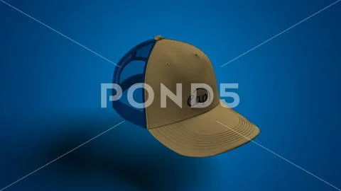 Cap Mockup Mesh Baseball Hat Branding Apparel Шаблон PSD