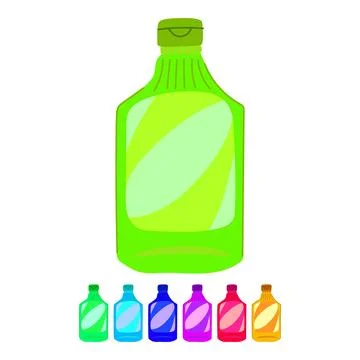 Cap mustard bottle vector cartoon graphic Stock Illustration
