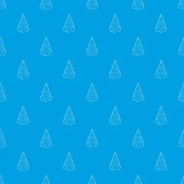 Cap pattern seamless blue Stock Illustration