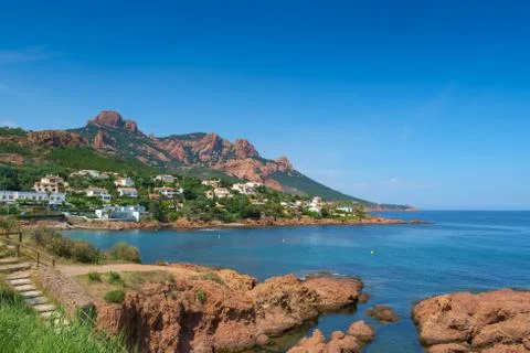 Cap Roux, Saint Raphael, Côte d'Azur, Provence, France Stock Photos