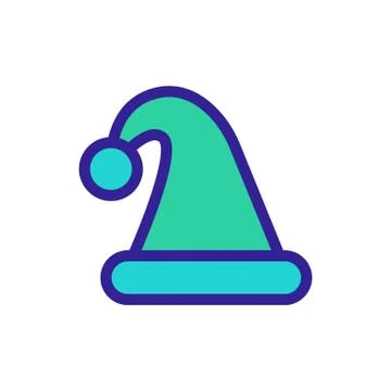 Cap for sleep icon vector. Isolated contour symbol illustration 스톡 일러스트