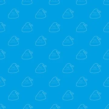 Cap for sleep pattern seamless blue イラスト素材