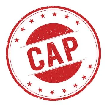 CAP stamp sign Stock Illustration