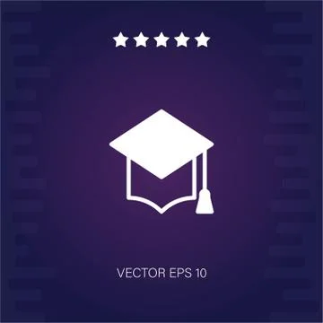Cap vector icon Stock Illustration