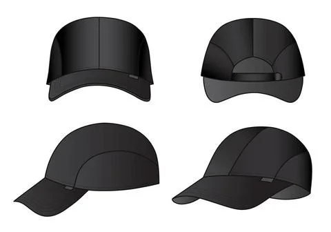 Cap vector illustration Cap vector illustration featured front, back, side... Stock Photos