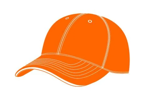 Cap in vector on white background.Baseball cap in vector. Illustrazione stock