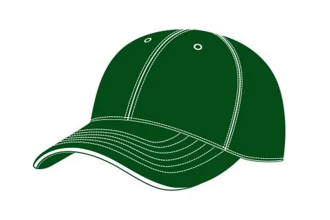 Cap in vector on white background.Baseball cap in vector. Stockillustratie