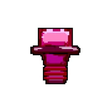 Cap wine cork game pixel art vector illustration Stock Illustration