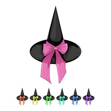 Cap wizard hat cartoon vector graphic Stock Illustration