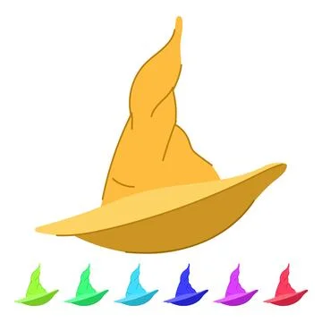 Cap wizard hat vector cartoon graphic Stock-Illustration