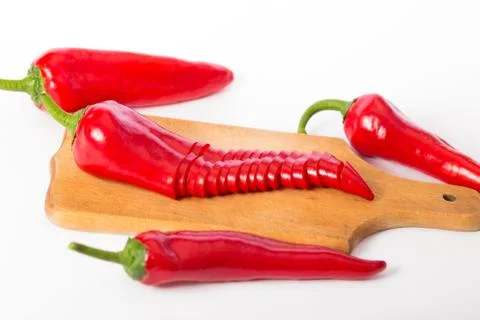 Capa pepper on kitchen board Stock Photos