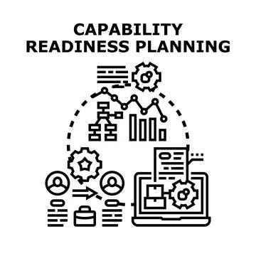 Capability readiness planning for business development strategy Stock Illustration