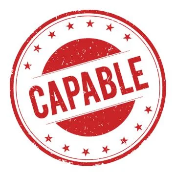 CAPABLE stamp sign Stock Illustration