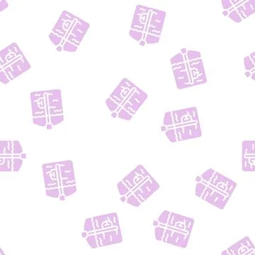 Capacitive sensor glyph vector seamless pattern black Stock Illustration