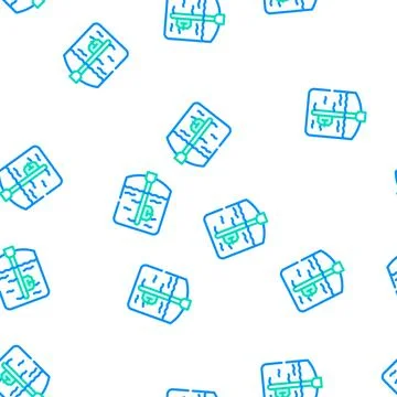 Capacitive sensor vector seamless pattern color Illustrazione stock