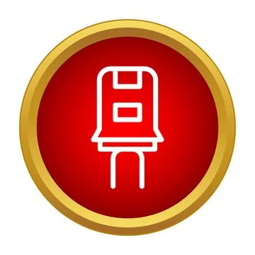 Capacitor component icon illustrating electronics and technology concepts Stock Illustration