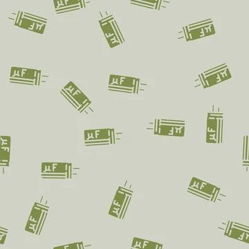 Capacitor electrical engineer glyph vector seamless pattern Stockillustratie