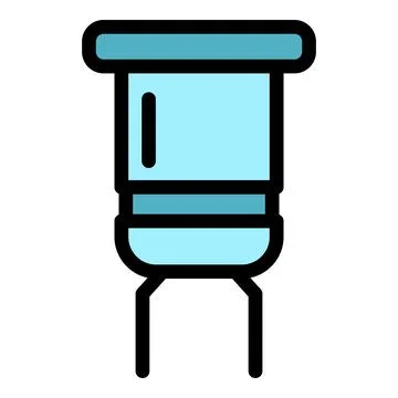 Capacitor icon color outline vector Stock Illustration
