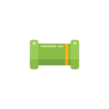 Capacitor icon flat vector. Electrical circuit Stock Illustration