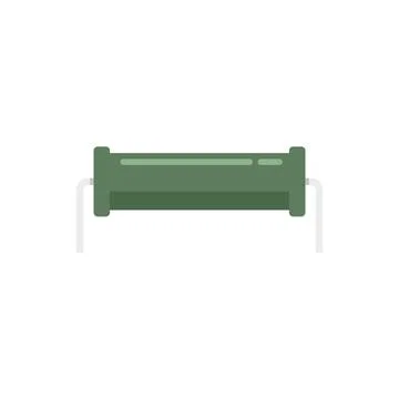 Capacitor resistor icon flat vector. Electric circuit Illustrazione stock