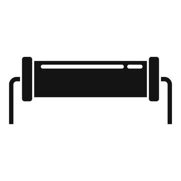 Capacitor resistor icon simple vector. Electric circuit 스톡 일러스트