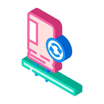 Capacitor soldering electronics isometric icon vector illustration イラスト素材