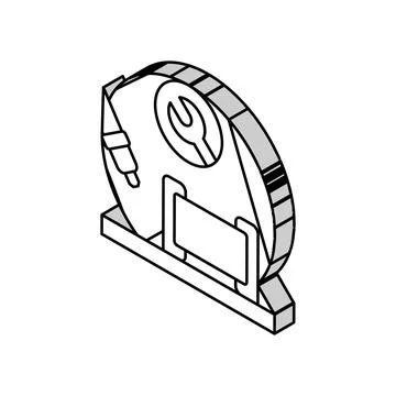 Capacitor soldering electronics isometric icon vector illustration Stockillustratie