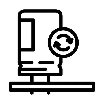 Capacitor soldering electronics line icon vector illustration Stock Illustration