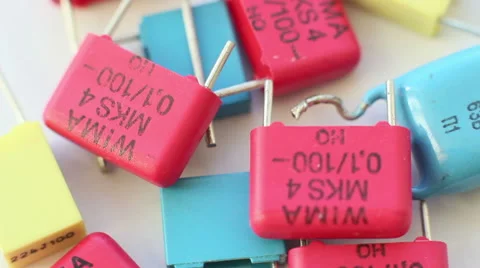 Capacitors 4 Stock Footage 43210972