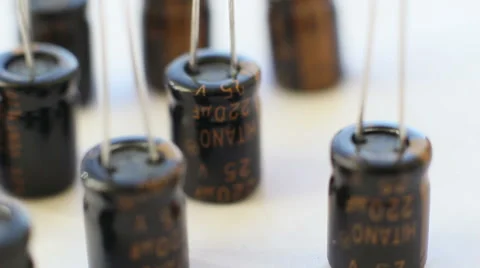 Capacitors Stock Footage 43210982