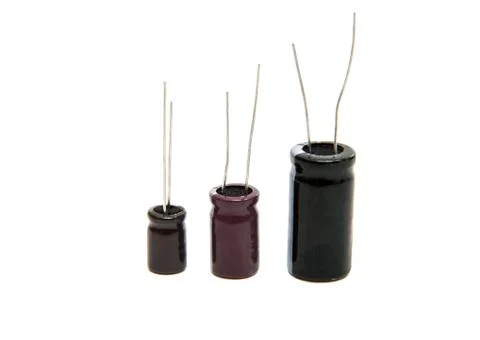 Capacitors isolated Stock Photos