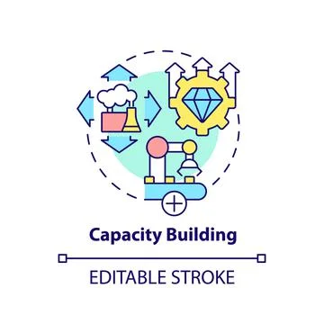Capacity building concept icon イラスト素材