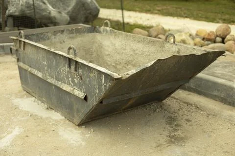 Capacity for cement mortar. Stock Photos