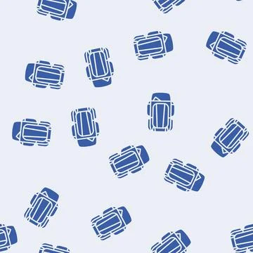 Capacity hiking backpack glyph seamless pattern Illustrazione stock