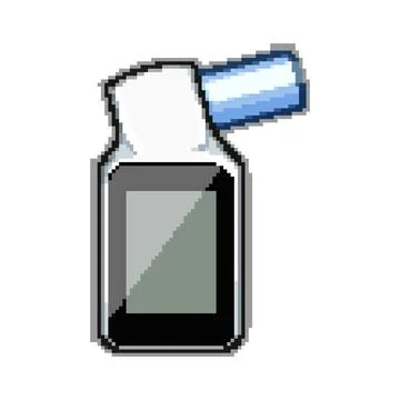 Capacity spirometer pixel art vector illustration Stock Illustration