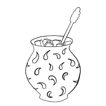 Capacity for sugar  Stock Illustration