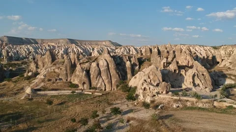 Capadoccia drone de lado Stock Footage 156805646