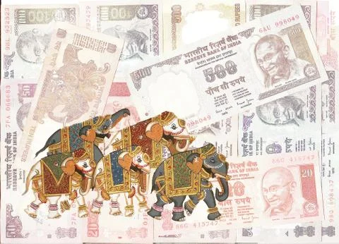 Caparisoned elephants .. Stock-Fotos