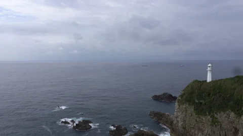 Cape Ashizuri Lighthouse Stock Footage 158656923