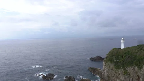 Cape Ashizuri Lighthouse Stock Footage 158657193