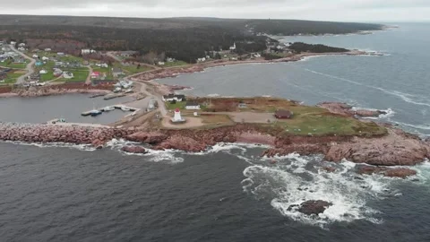 Cape Breton Lighthouse Stock Footage 260207199