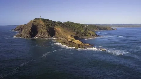Cape Byron Aerial View (low angle) Stock Footage 170472499