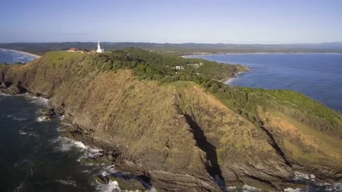 Cape Byron Cliffs Aerial View Stock Footage 170475712