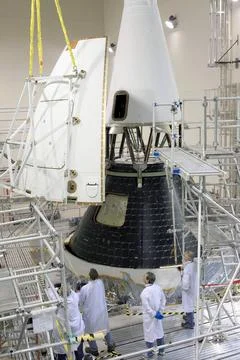 CAPE CANAVERAL, Fla. Inside the Launch Abort System Facility at NASAs Ken.. Stock Photos